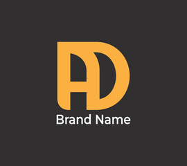  AD logo. EPS file. Editable Color. CMYK Color mode. Free Font used. Easy To Download.