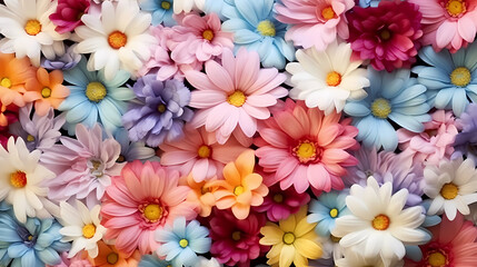 Seamless flower background, colorful flower background