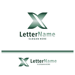 Fototapeta na wymiar Modern letter X logo design vector. Creative X logo concepts template