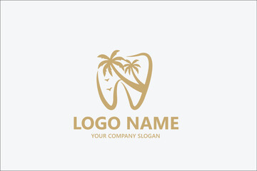 Dental Lake Mountain logo vector