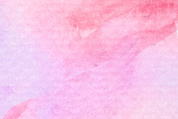 Abstract art background light pink and coral colors. Watercolor painting.