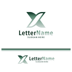 Fototapeta premium Modern letter X logo design vector. Creative X logo concepts template