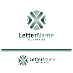 Modern letter X logo design vector. Creative X logo concepts template