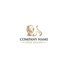 The logo has a legal theme concept with a lion icon to uphold justice, suitable for personal branding logos as well as legal lawyers