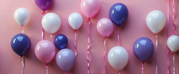 Digitally generated image of frame with balloons. Decoration Inspiration Bringing the Beauty of the party or celebration