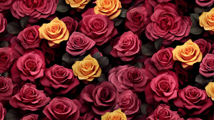 Obraz premium Seamless flower background, colorful flower background