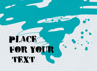 Abstract creative header. Hand Drawn ink texture.