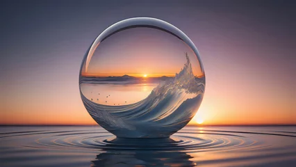 Rolgordijnen Cristal ball sunset © images and videos