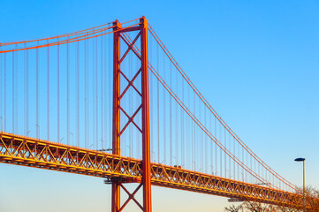 Bridge 25 de Abril in Lisbon, Portugal