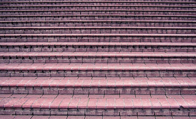 red tile wide park stairs background