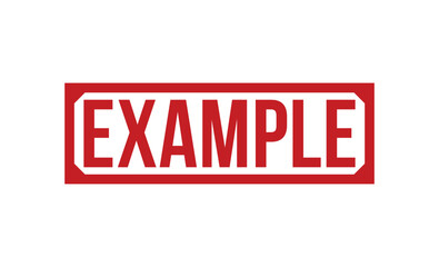 Example Red Rubber Stamp vector design.