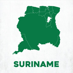 Detailed Suriname Map