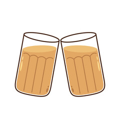 Indian hot drink vector. Indian chai icon. Chai is Indian drink. Kerala tea shop illustration vector eps. Indian Kerala roadside. Kerala tea shop line drawing. Kerala Old.