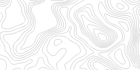 Topographic map background geographic line map with seamless ornament design. The black on white contours vector topography stylized height of the lines map.