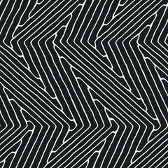 Monochrome Altered Zigzag Grid Pattern