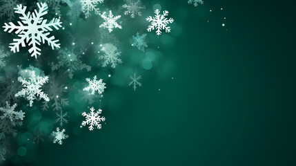 Snowflake background, snowflake border, winter holiday background, soft colors and dreamy atmosphere