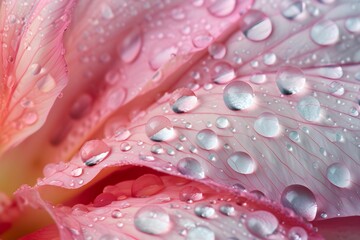 Dew Drops on the Silken Fins of a Flower