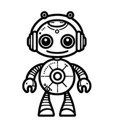 Robot, Robot Svg, Robot Coloring Pages, Robot Cut File, Robot silhouette, Robot Clipart, Robot Vector, Robot Cricut, Robot Printable,