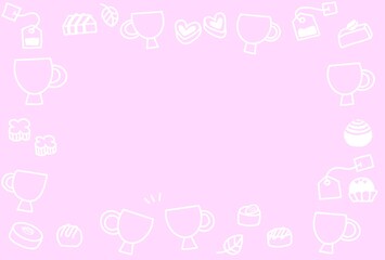 プラリネチョコと紅茶のフレーム