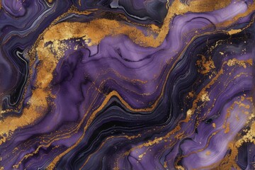 Purple marble pattern background with golden veins.