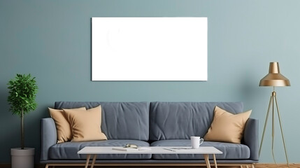 Mockup a TV wall mounted with decoration in living room on transparent background.3d rendering 
