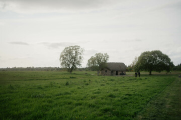 Obraz premium landscape with a old house