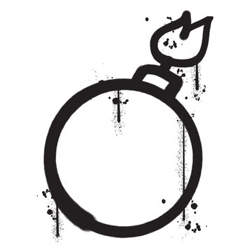 recommend clip art: Vector graffiti spray paint bomb isolated vector illustration