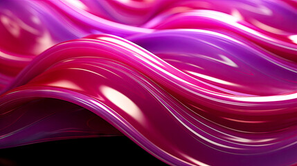 Abstract Swirling Silk in Red