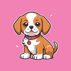 vector of cute puppy, cute pet