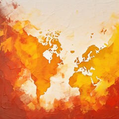 Textured Oil Painting Warm Color Main Map Background