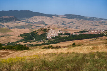 Fototapeta premium Country landscape near Rocchetta Sant Antonio, Apulia, Italy