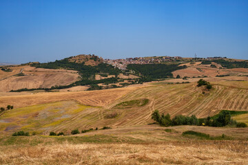 Country landscape near Lacedonia, Campania, Italy