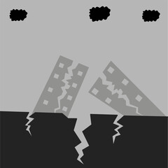 illustration of an earthquake