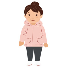 cute toddler in style AI generative