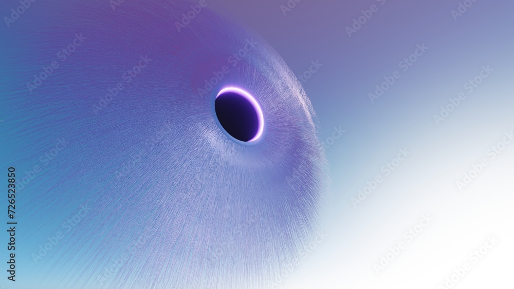 Aufkleber A digital rendering of an abstract lens, where fluid lines and transparent layers converge to create a captivating and ethereal optical illusion.