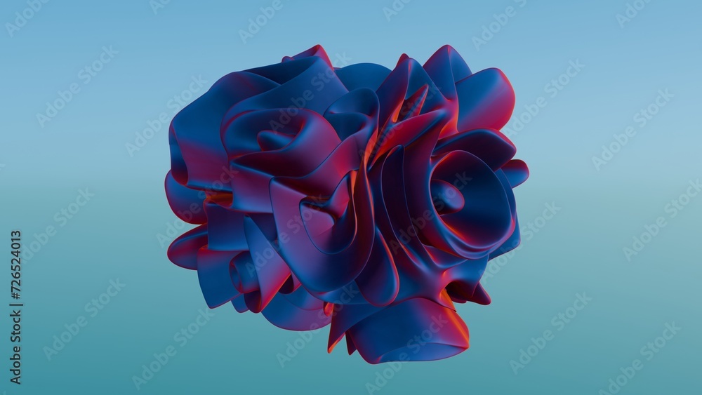 Poster waves of dynamic waveforms with 3d effects, creating a visually rhythmic and harmonious composition.