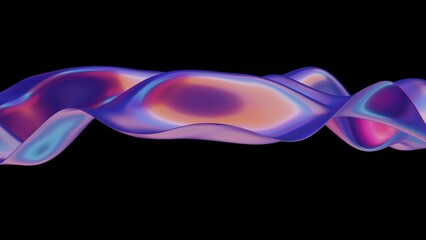 Fototapeta premium A 3D holographic background for design, featuring a with a futuristic, visually engaging aesthetic