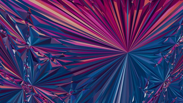 3D holographic fractal background featuring a spectrum of colors and an intriguing animation, creating a visually captivating and complex display