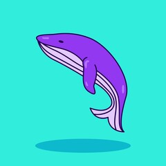 Whale Icon Doodle Illustration 2 1