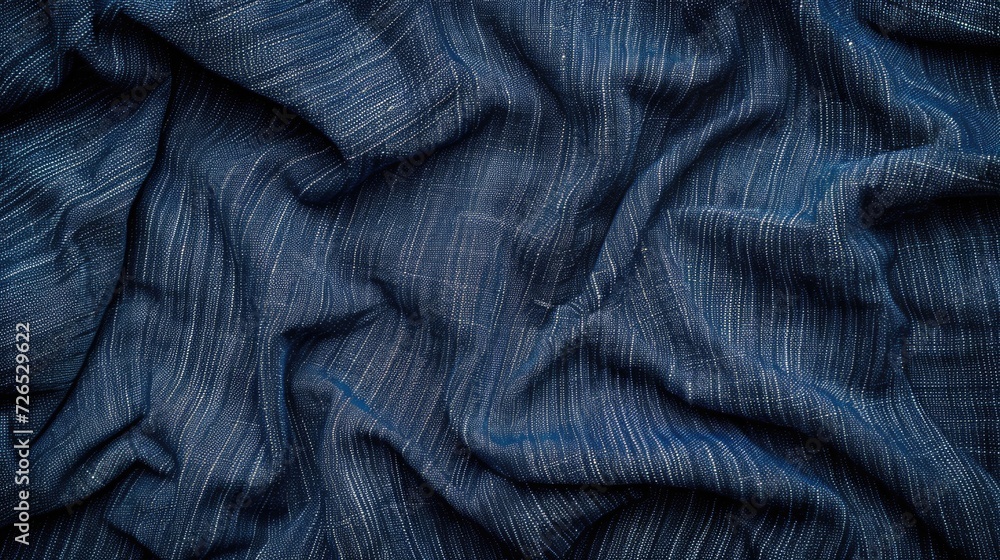 Poster A detailed close-up view of a piece of cloth. This versatile image can be used in various design projects