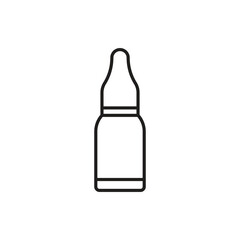 injection vial icon vector