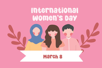vector graphic of International Women’s Day ideal for International Women’s Day celebration.
