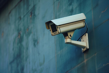 An unassuming building becomes a canvas for the outdoor camera, capturing both stillness and motion on its textured wall