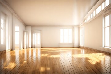 empty room with windows