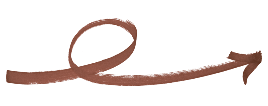 Brown arrows isolated on transparent background