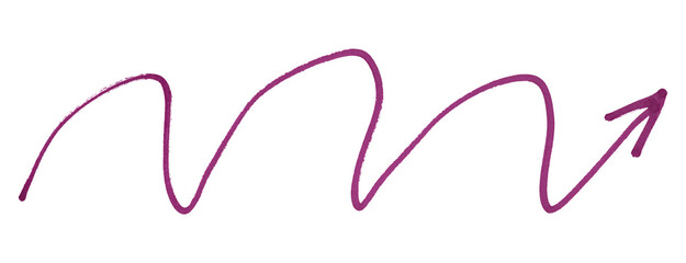 Dark purple arrows isolated on transparent background.