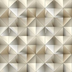 Fototapeta premium Beige abstract geometric shape pattern, Luxury 3D triangles pattern background
