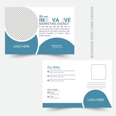 Vector Modern Business Post Card Design