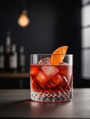Photo Of Negroni Cocktail Isolated On White