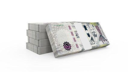 Saudi Arabia 200 Riyals Banknotes.